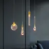 Celebridad de Internet Lujo Ligero Simple Moderno Lámpara de Mesita de Noche para Dormitorio Sala de Estar Bar Comedor Pared de Fondo Candelabro Pequeño de Cristal