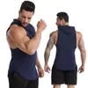 Chaleco Deportivo Talla Grande Transfronterizo Silkgrid para Hombre Primavera y Verano con Capucha Fitness Secado Rápido Chaleco para Correr Baloncesto