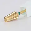Nuevo Cabezal de Pulido para Manicura de Acero de Tungsteno Chapado en Oro, de Gama Media a Alta, para Eliminar Piel Muerta, Eliminar Brocas y Herramientas de Manicura