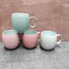 Taza Cerámica Alta Temperatura Taza Grabada Taza Esmalte Reactivo Taza Esmalte de Horno