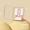 Mini rolo removedor de fiapos com papel de reposição destacável, escova rolo pequena portátil, removedor de pelos e pelos de gato de alta viscosidade
