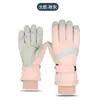 Guantes de esquí de invierno al por mayor, resistentes al viento, impermeables, con forro polar, cálidos, para pantalla táctil, para exteriores, para montar en coche eléctrico, guantes gruesos para hombre