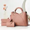 Bolso de Mano de Moda Coreana Color Sólido Elegante Juego de Tres Piezas Bolso Simple Versátil Bolso de Hombro para Viajes Diarios Fabricante Venta al por Mayor