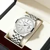 Auténtico de Moda Tendencia Acero Correa Hombres Calendario Impermeable Correa Reloj Reloj Taobao Aliexpress Modelo Más Vendido