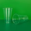 98-600 Chá de Limão Copo Grande Espessado Descartável Transparente Pet Tampa Plana Copo para Gelo Logo Copo para Milk Tea Atacado 9801