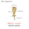Fecho Pingente para Colar DIY Feito à Mão com Miçangas Grossas Banhado a Ouro 18K Pérola Barroca Simples Versátil