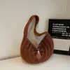Bolso Tejido de Hilo de Algodón Calado de Exportación Transfronteriza para Mujer 2025 Nuevo Bolso de Hombro para Mujer Bolso de Playa para Vacaciones en la Costa