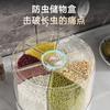 Barril de arroz rotativo Armazenamento de grãos Doméstico à prova de umidade Caixa de arroz selada Tanque de arroz de cozinha Armazenamento de arroz Caixa