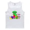 2023 Verão Colete Infantil Estilo Coreano Algodão Casual Camisa de Assentamento Absorvente de Suor Guo Guo Camiseta Sem Mangas para Meninos Esportivos