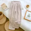 Pantalones de pijama de otoño e invierno para pareja, estilo unisex, forrados de felpa y engrosados, pantalones largos de cuadros, corte holgado, adecuados para uso casual y como ropa de estar en casa.
