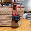 Chaveiro Criativo Gato de Olhos Grandes Aperta-se Boneca Gatinho Desenho Animado Fofo Descompressão Pingente de Bolsa para Casal Presente