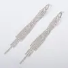 Pendientes de Estilo Étnico Vintage con Encanto Único, Incrustados con Diamantes y Borlas, Pendientes de Tachuela de Pedrería, Venta al por Mayor por Fabricante E414