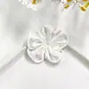 Accesorios de flor de cinco pétalos de satén perlado de color sólido para accesorios de cabello hechos a mano DIY, ropa infantil, zapatos, sombreros, bolsos y materiales de decoración para mascotas