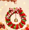 Guirlanda de haste de chenille acabada carro flor artificial festival decoração casamento porta pendurar suporte de presente compra a granel