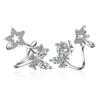 Aretes de botón para mujer elegantes Corea del Sur personalidad mariposa dulces micro-incrustados aretes de circonita brillante accesorios para combinar con todo