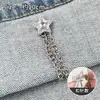 Puños de Pantalón con Pinzas para Evitar que los Pantalones Arrastren en el Suelo, Pinzas Ajustables para Acortar Pantalones, Pinzas para Ropa, Botones, Broches