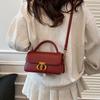 Bolso popular de este año para mujer, textura de lujo ligero, bolso cuadrado pequeño, nuevo bolso de mujer 2025, estilo occidental, bandolera versátil