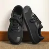 Zapatos de punta ancha para hombre sin cordones transfronterizos, talla grande 48, zapatos de verano transpirables para hombre, talla 47 para pies anchos y pies grandes, zapatillas deportivas casuales para mujer, negro