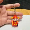 Chaveiro Desenho Animado Deus da Riqueza Estilo Chinês Boneco Deus da Riqueza Pingente de Bolsa Chaveiro de Carro Festival da Primavera Dia de Ano Novo Pequeno Presente
