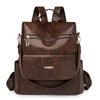 Mochila de piel sintética con textura suave para mujer, bolso de hombro cruzado, nuevo, de gran capacidad, bolso de viaje sencillo, bolso de viaje de moda