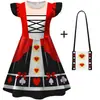 Nuevo Miércoles Transfronterizo Ropa Estampada Cosplay Manga Volante Vestido para Niñas + Bolso 2