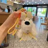 Nuevo Lindo Peluche Perro Westie Creativo Liga para el Cabello Muñeca Falda Llavero Cachorro Lindo Colgante de Bolso para Mujeres