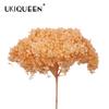 Hortensia de Hoja Pequeña Flor Eterna de Yunnan Flor Seca Rama Única Adornos para Decoración del Hogar Ramo Hecho a Mano Material DIY Venta al por Mayor