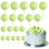 Bolinha dourada líquida transfronteiriça, bolinha prateada, bolinha colorida, plug-in para decoração de bolo, festa de aniversário, decoração de bolo de confeitaria