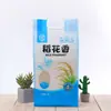 Fornecimento direto da fábrica 10kg15kg25kg embalagem de arroz saco plástico pp tecido à prova de poeira à prova d'água portátil saco pele de cobra