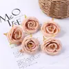 Cabezas de flores de camelia artificiales hechas de tela de seda para decoración del hogar, accesorios para el cabello hechos a mano estilo chino para manualidades, decoraciones de boda, flores artificiales, flores artificiales