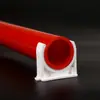 Braçadeira de Plástico PVC Liansu Clipe de Tubo em Forma de U Branco Tubo de Drenagem UPVC Acessórios para Aquário Conector de Conexões para Tubos