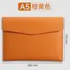 Bolsas de Documentos Empresariais Personalizáveis com Impressão de Logotipo, Pastas de Arquivo Impermeáveis, Bolsas de Documentos de Couro A4 Espessadas