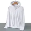 Ropa protectora solar de seda de hielo Primavera/Otoño 2026, chaqueta ligera protectora solar para exteriores para hombres y mujeres, resistente a los rayos UV, prenda exterior amigable con la piel, cortavientos