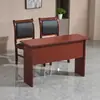 Mesa e Cadeira para Sala de Conferência Combinação Mesa Longa Dupla Tira de Madeira Maciça Mesa de Conferência Mesa Pequena em Tira Pei Mai Taibo