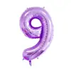 Globos de Aluminio con Números Grandes Versión Americana de 40 pulgadas para Decoración de Fiesta de Cumpleaños Globos de Aluminio con Números