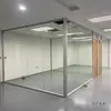 Oficina de Nanjing Mampara de Vidrio Aleación de Aluminio Vidrio Simple/Doble Hueco con Lamas Templado Transparente Mate Ignífugo Insonorizado Pared