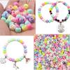 Pulsera collar infantil DIY transfronterizo con cuentas joyería para niñas juguete arcilla polimérica cuentas pony colgante hecho a mano traje