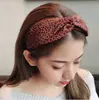 Aro de Cabelo Cruzado de Tecido Largo Estilo Novo Transfronteiriço Popular na Internet Moda Leopardo Elegante Acessórios de Cabelo Adulto Aro de Cabelo de Pressão para Lavar o Rosto