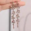 Brincos de borla geométrica cravejados de diamantes Europa e Estados Unidos exagerados alta qualidade temperamento gota de ouvido tendência personalidade joker joia de ouvido atacado
