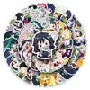 50 Pegatinas de Demon Slayer Versión Q, Pequeñas y Lindas Personajes de Anime Japonés Nezuko Pegatinas para Caja de Almacenamiento de Cuaderno de Graffiti