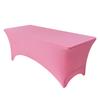 Toalha de mesa retangular elástica de poliéster para comércio exterior transfronteiriço Capa de mesa de coquetel Capa de mesa elástica para festa ao ar livre para casamento