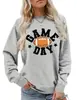 Suprimento de Comércio Exterior Blusa Moletom Redonda Estampada Mama Tamanho Europeu Jaqueta Feminina Manga Longa Tamanho Europeu