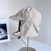 Gorro Grueso de Lana Cálida Estilo Lei Feng para Mujer, Gorro de Nylon a Prueba de Viento con Protección para las Orejas, Gorra para Ciclismo al Aire Libre, Gorra tipo Pico para Equitación