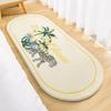 Felpudo antideslizante fresco y sencillo para dormitorio, hogar, absorbente, para baño