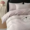 Juego de ropa de cama jacquard de algodón 100% tejido grueso de algodón de fibra larga de Xinjiang Clase A de cuatro piezas, algodón puro con una sensación de lujo ligero, incluyendo funda de edredón y sábana bajera