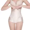 Calça modeladora pós-parto de cintura alta com zíper e busto, plus size, para levantar cintura e quadril, modelar barriga, calça modeladora de algodão na virilha, sem costura