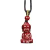 Colgante de Buda Guanyin de Arena de Cristal, Arena Granulada, Cinabrio, Arena Oro Púrpura, Luz de Buda Guanyin, Buda Maitreya, Colgante de Buda, Suministro al Por Mayor