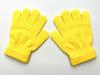En stock 6-11 años estudiantes de primaria invierno escritura a prueba de frío guantes cálidos monocolor acrílico guantes para niños con logo