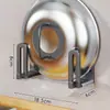 Estante de Almacenamiento para Cocina Estante para Tapas de Ollas Grandes Montado en Pared sin Taladro Colocador de Placa de Pared de Gabinete Grande