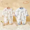 Mameluco para bebé para primavera y otoño, algodón puro, mameluco de manga larga para niños y niñas, traje para gatear, pijama, ropa para casa, ropa para recién nacidos